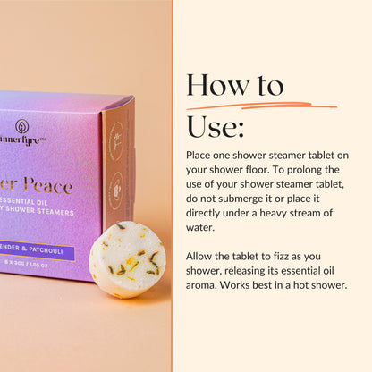 Innerfyre Inner Peace Shower Steamer | Home fragrances | The Green Collective SG