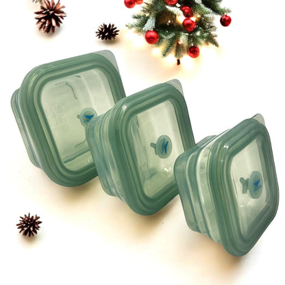 Unplastik Gift Set_Foldable Containers_Pine Green