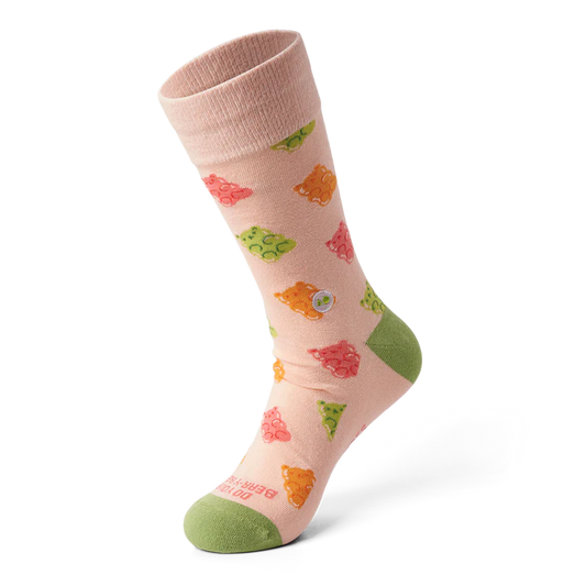 Talking Toes Bear-y Gummy  Crew Sock