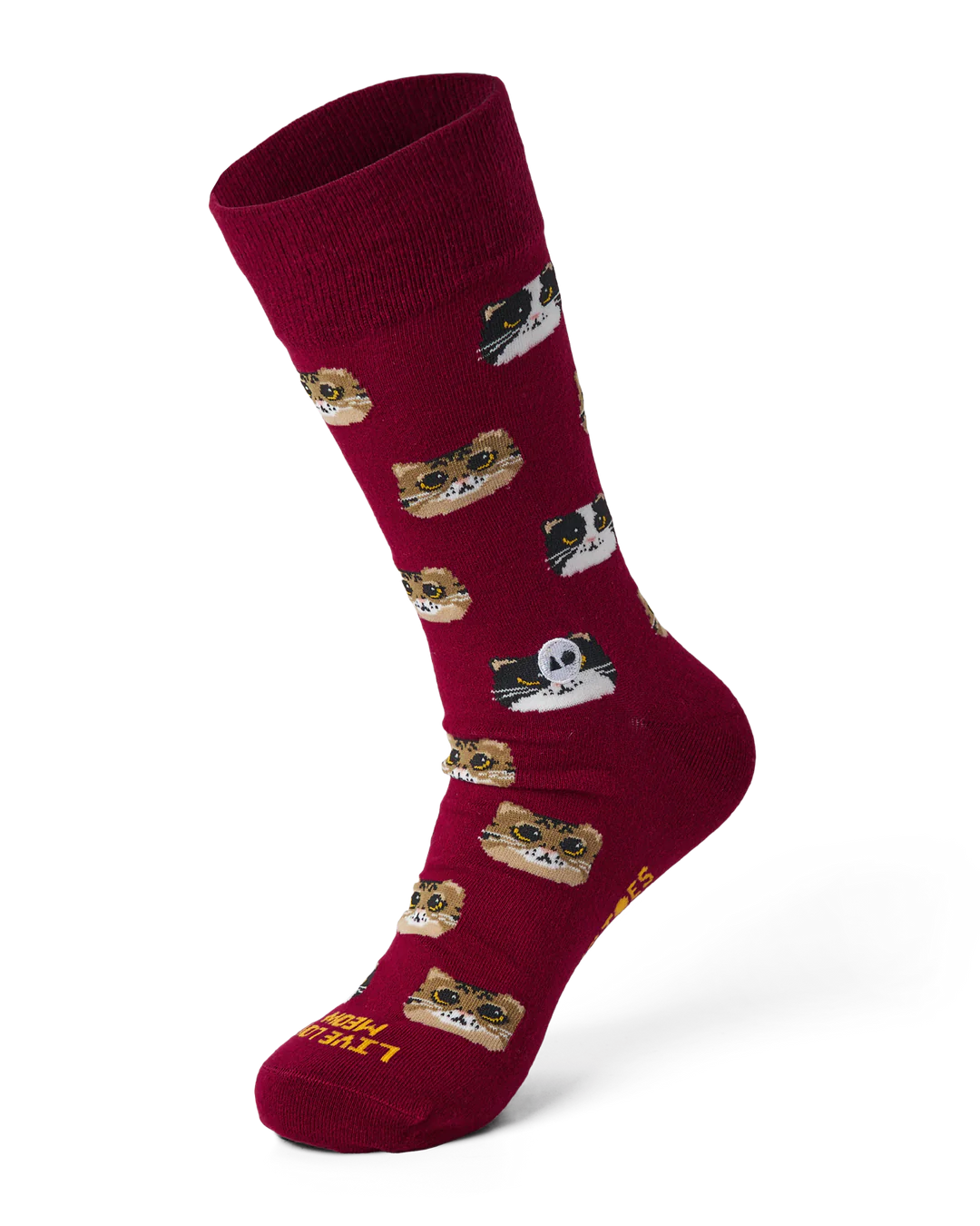 Talking Toes Big-Eyed Kitten Crew Sock | Other Accessories | The Green Collective SG