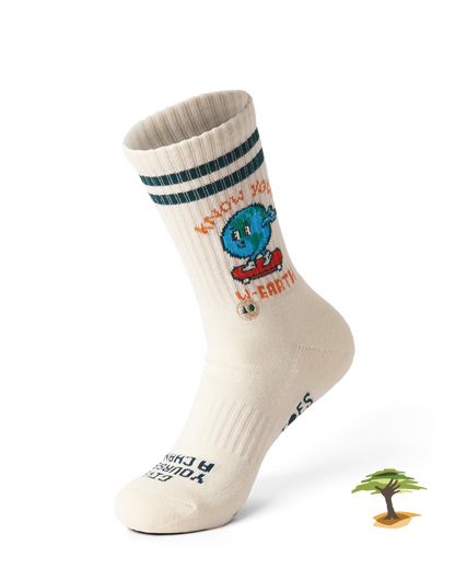 Talking Toes Earth-worthy Athletic Crew Sock | Other Accessories | The Green Collective SG