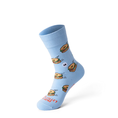 Talking Toes Flying Bagel Crew Sock | Socks | The Green Collective SG