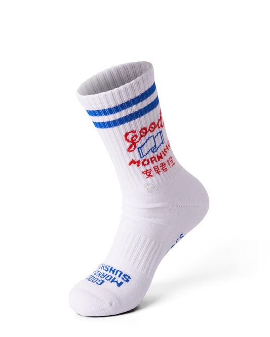 Talking Toes Morning Athletic Crew Sock | Other Accessories | The Green Collective SG