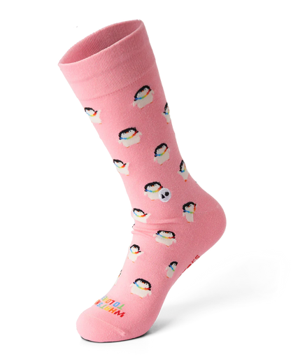 Talking Toes Pride Penguin Crew Sock