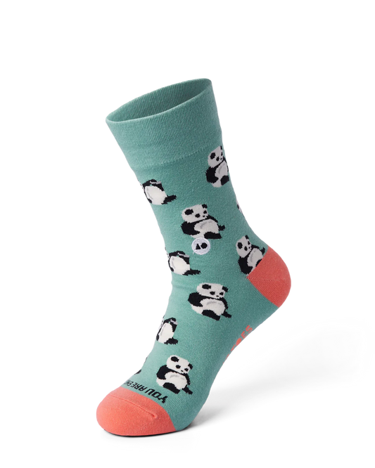 Talking Toes Positive Panda (You are enough) Crew Sock | Other Accessories | The Green Collective SG