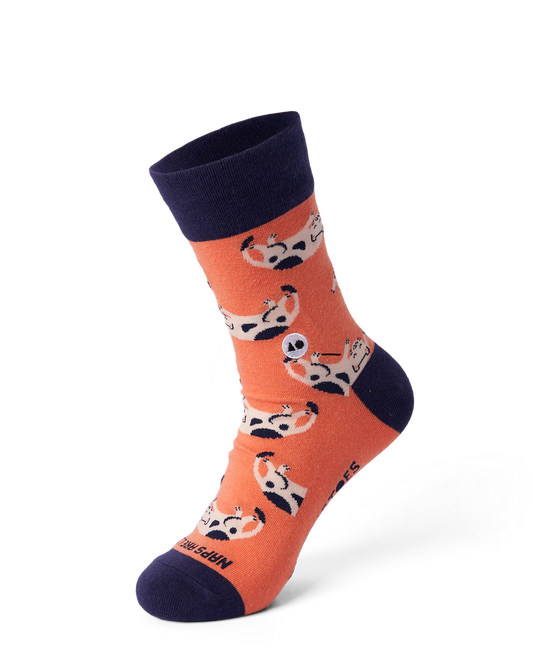 Talking Toes Sleepy Cat (Naps are Life) Crew Sock | Other Accessories | The Green Collective SG