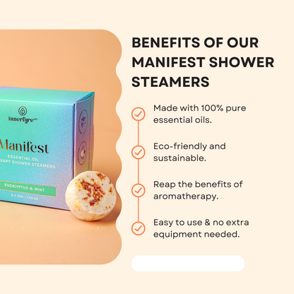 Innerfyre Manifest Shower Steamer | Home fragrances | The Green Collective SG