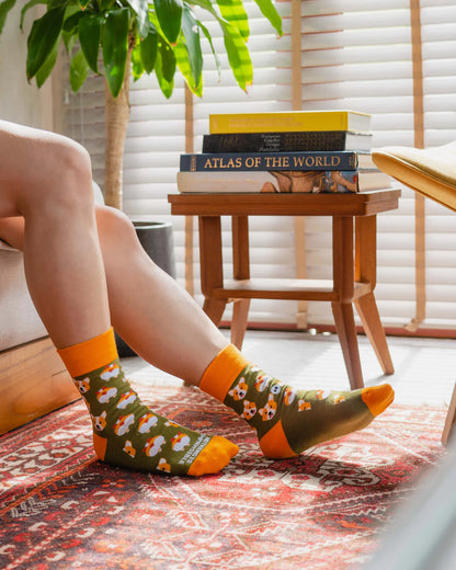 Talking Toes Impawsible Corgi Crew Sock | Other Accessories | The Green Collective SG