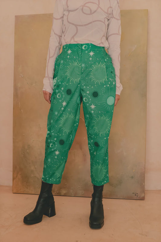 Calla X Adnia Pants in Green