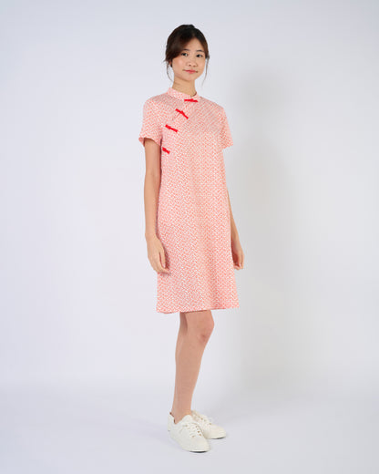 You Living Cheongsam Midi Dress - Auspicious Cloud