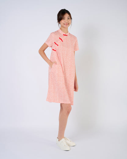 You Living Cheongsam Midi Dress - Auspicious Cloud