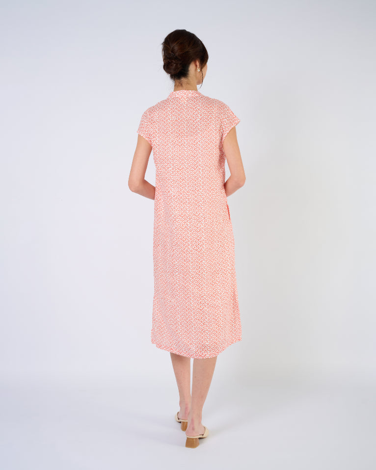 You Living Cap Sleeve Cheongsam Dress – Auspicious Cloud