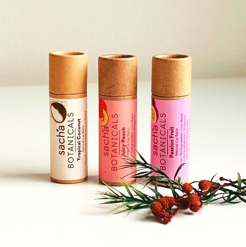 Sacha Botanicals Lip balm x 3 | Skincare | The Green Collective SG