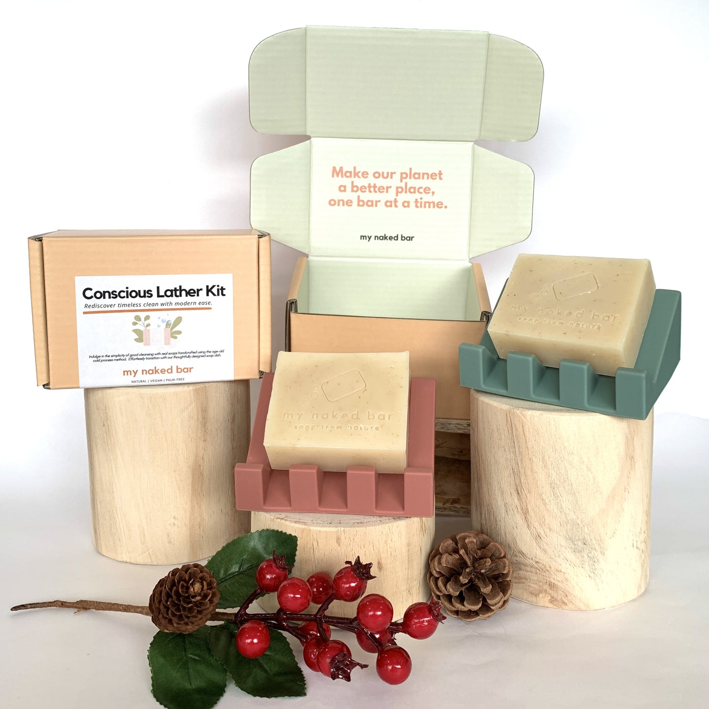 My Naked Bar Conscious Lather Kit - Desert Rose