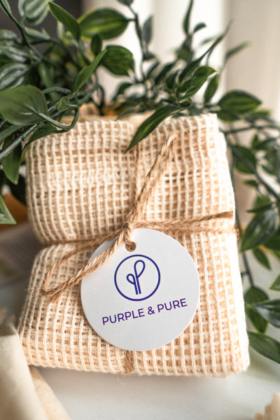 Purple & Pure Organic Cotton Mesh Produce Bags - GOTS Certified - Pack of 4 | Other Accessories | The Green Collective SG