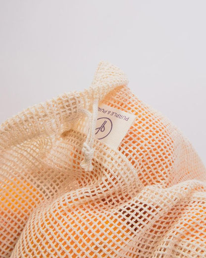 Purple & Pure Organic Cotton Mesh Produce Bags - GOTS Certified - Pack of 4 | Other Accessories | The Green Collective SG