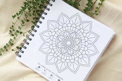 Purple and Pure Mandala coloring Book | stationary | The Green Collective SG