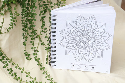 Purple and Pure Mandala coloring Book | stationary | The Green Collective SG