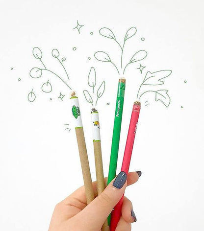 Purple & Pure EcoGrow Seed Pencils with Herbs and Flowers | Stationary | The Green Collective SG