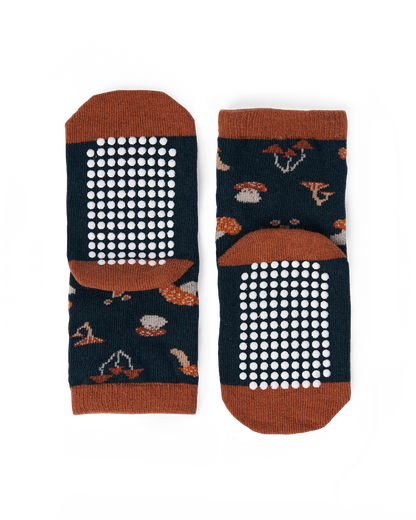 Talking Toes Pack of 2 Kids Crew Sock Set - Mushroom for Love & No Bad Feelings/Its okay to feel your feelings (2-5 Years) | Other Accessories | The Green Collective SG