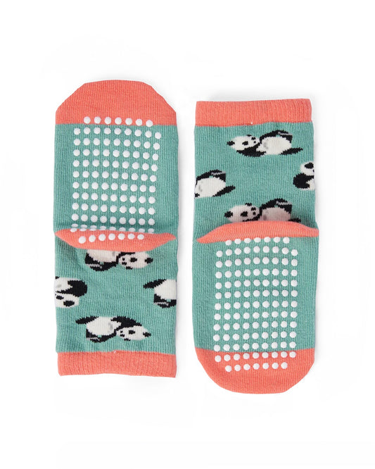 Talking Toes Pack of 2 Kids Crew Sock Set -Sleepy Cat/Naps are Life & Positive Panda/You are enough (2-5 Years) | Other Accessories | The Green Collective SG