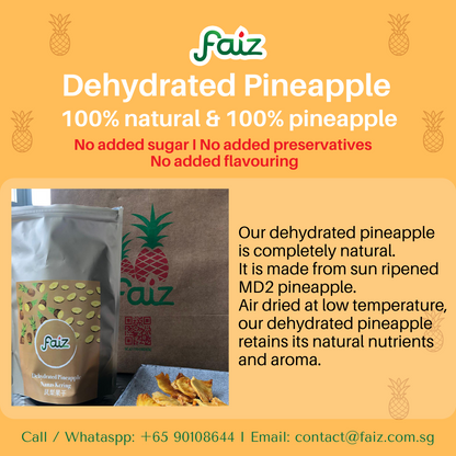 Faiz Dehydrated Pineapple, 1 packet | Snacks | The Green Collective SG