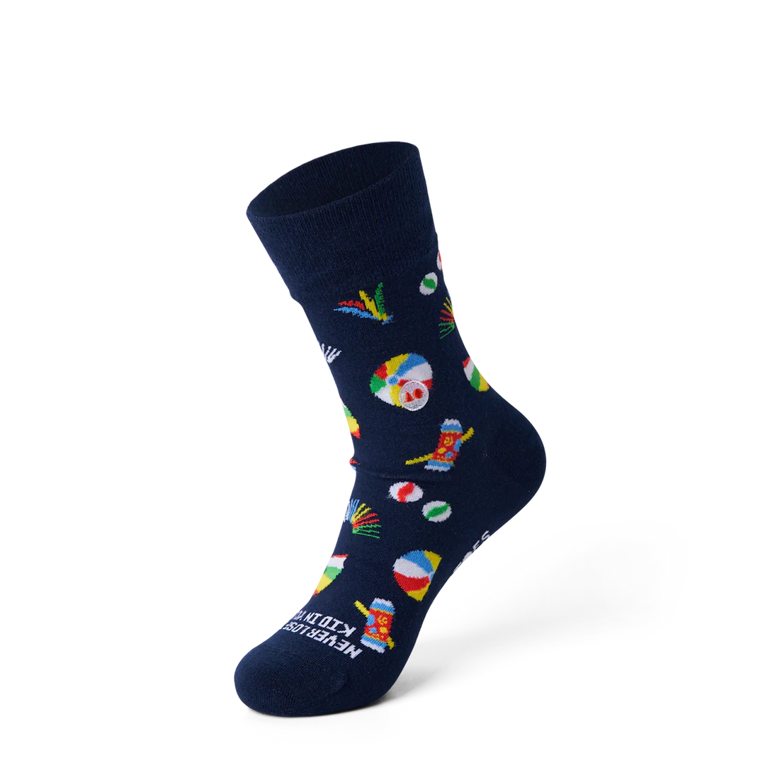 Talking Toes Retro Playtime Crew Sock | Socks | The Green Collective SG