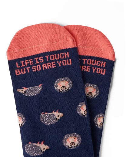 Talking Toes Tough Hedgehog Crew Sock | Other Accessories | The Green Collective SG