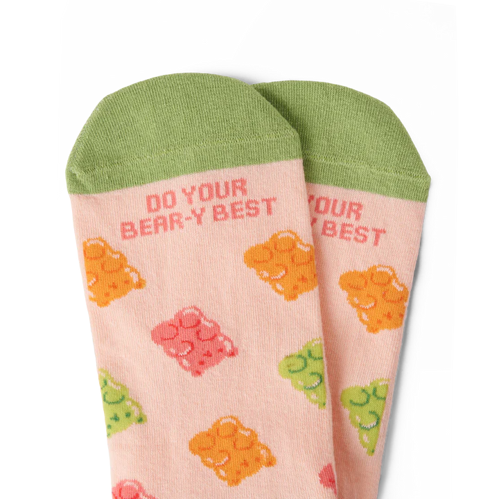 Talking Toes Bear-y Gummy  Crew Sock