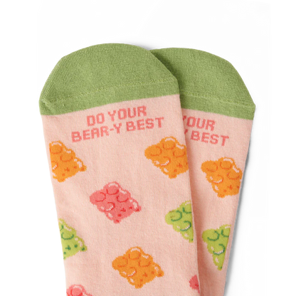 Talking Toes Bear-y Gummy  Crew Sock