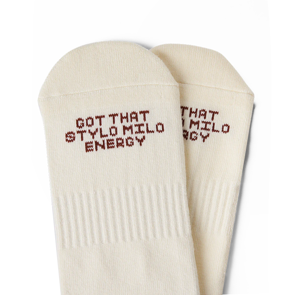 Talking Toes Go for MILO Athletic Crew Sock | Socks | The Green Collective SG