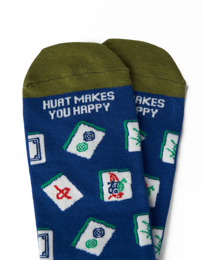 Talking Toes Happy Mahjong Ankle Sock | Socks | The Green Collective SG