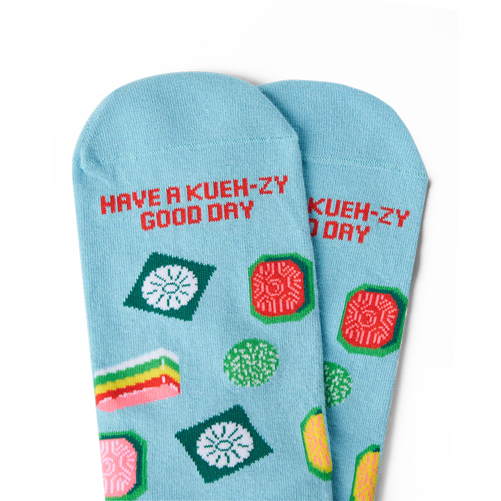 Talking Toes Kueh-zy Good Crew Sock | Socks | The Green Collective SG