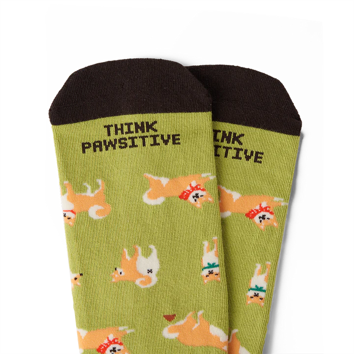 Talking Toes Pawsitively Shiba Crew Sock