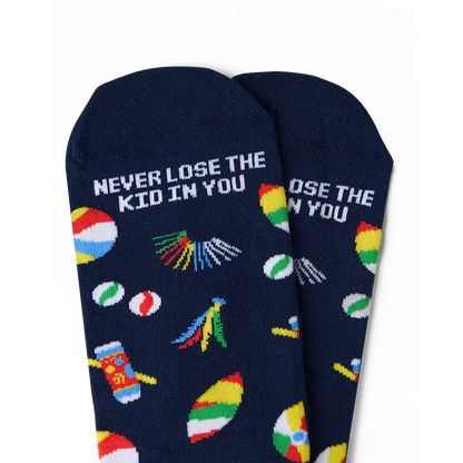 Talking Toes Retro Playtime Crew Sock | Socks | The Green Collective SG