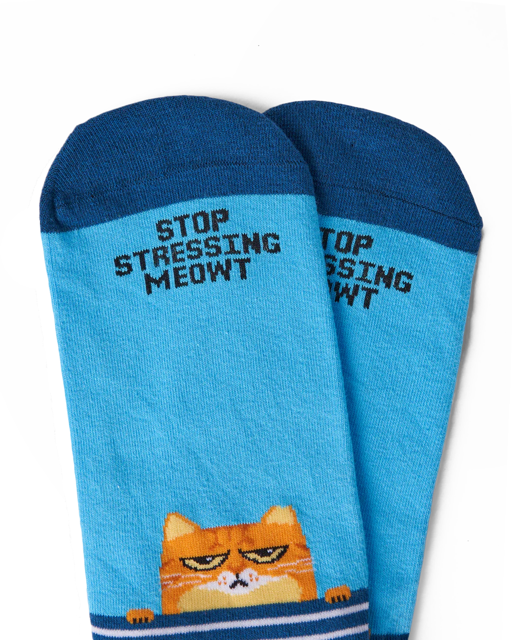 Talking Toes Relief Ginger Cat Crew Sock | Other Accessories | The Green Collective SG