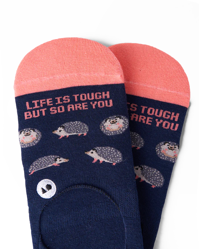 Talking Toes Tough Hedgehog No-Show Sock | Socks | The Green Collective SG