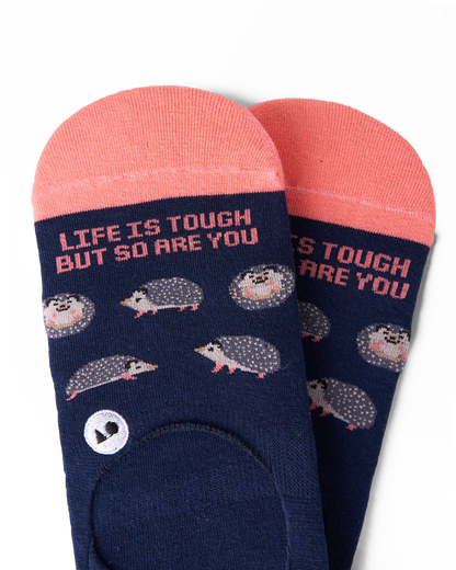 Talking Toes Tough Hedgehog No-Show Sock | Socks | The Green Collective SG