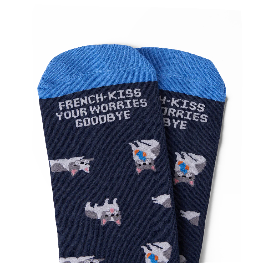 Talking Toes Worry-Free Frenchie Crew Sock | Socks | The Green Collective SG