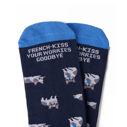 Talking Toes Worry-Free Frenchie Crew Sock | Socks | The Green Collective SG