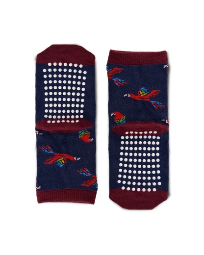 Talking Toes Soaring Macaw Kids Crew Sock | Other Accessories | The Green Collective SG