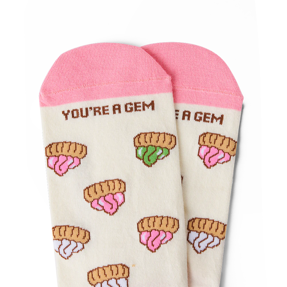 Talking Toes You're a Gem Crew Sock | Socks | The Green Collective SG