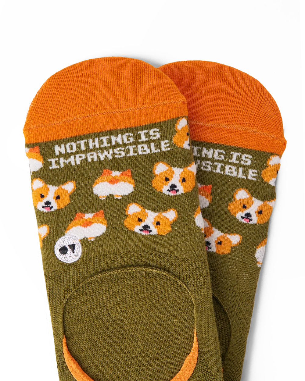 Talking Toes Impawsible Corgi No-Show Sock | Other Accessories | The Green Collective SG