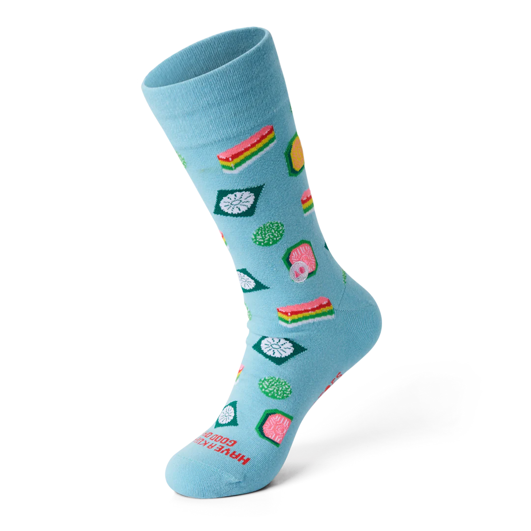 Talking Toes Kueh-zy Good Crew Sock | Socks | The Green Collective SG