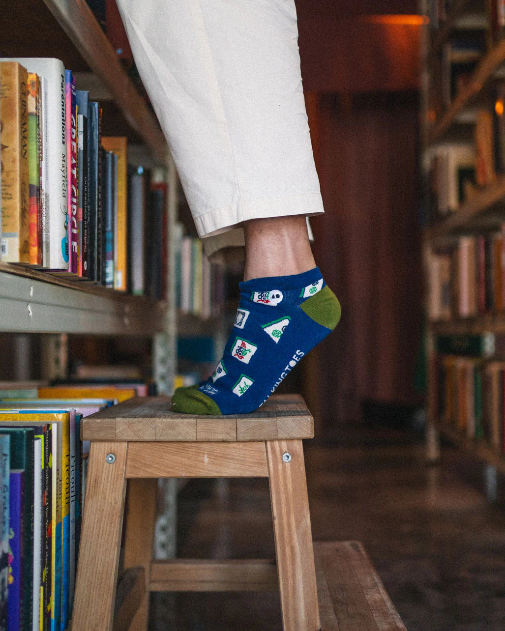 Talking Toes Happy Mahjong Ankle Sock | Socks | The Green Collective SG