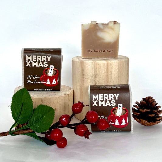 My Naked Bar Hot Choc Marshmallow Christmas Soap Bar - Limited Edition