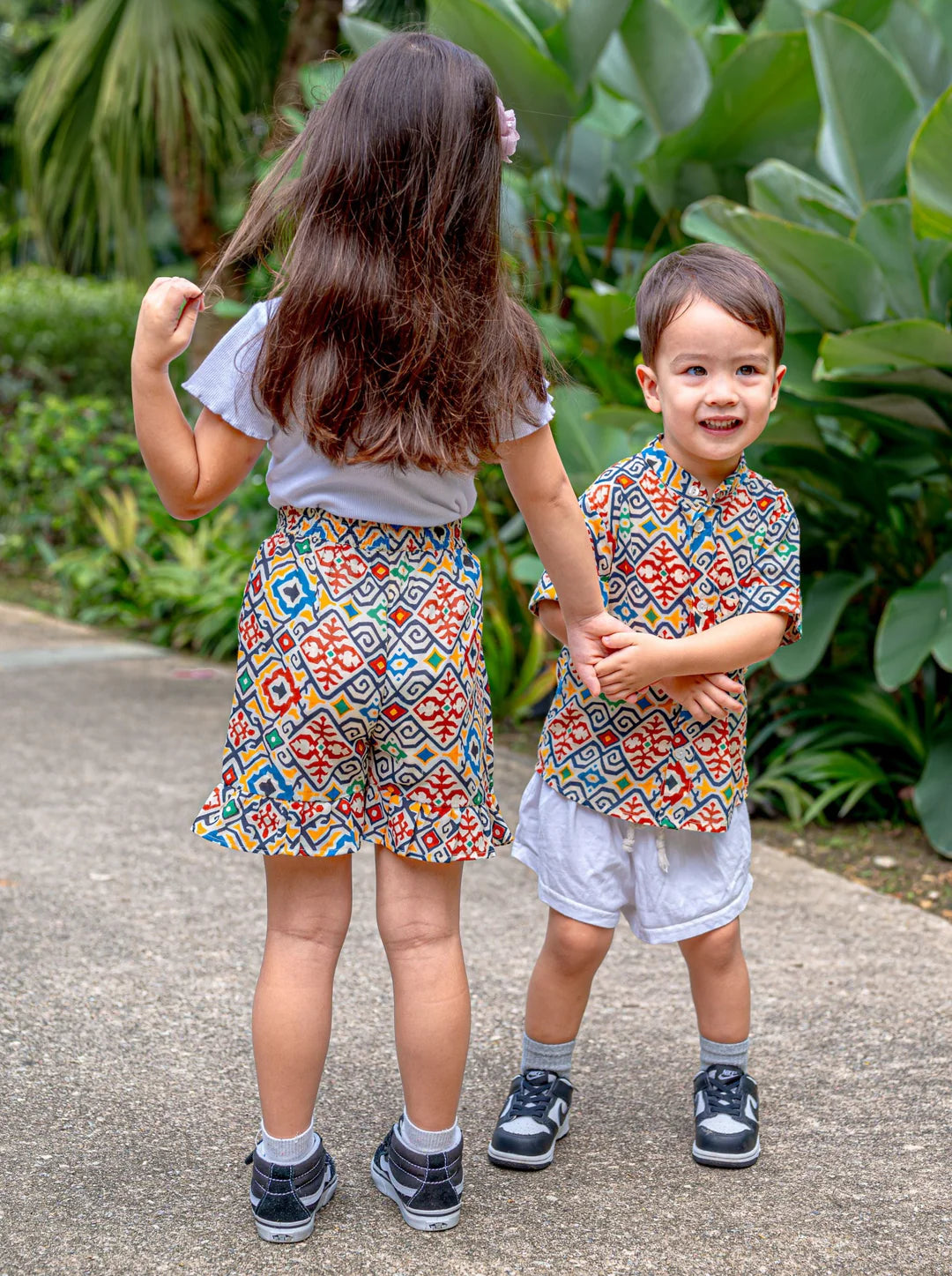 Aloha Girls Holiday Collection - Cotton Skorts | kids Fashion | The Green Collective SG