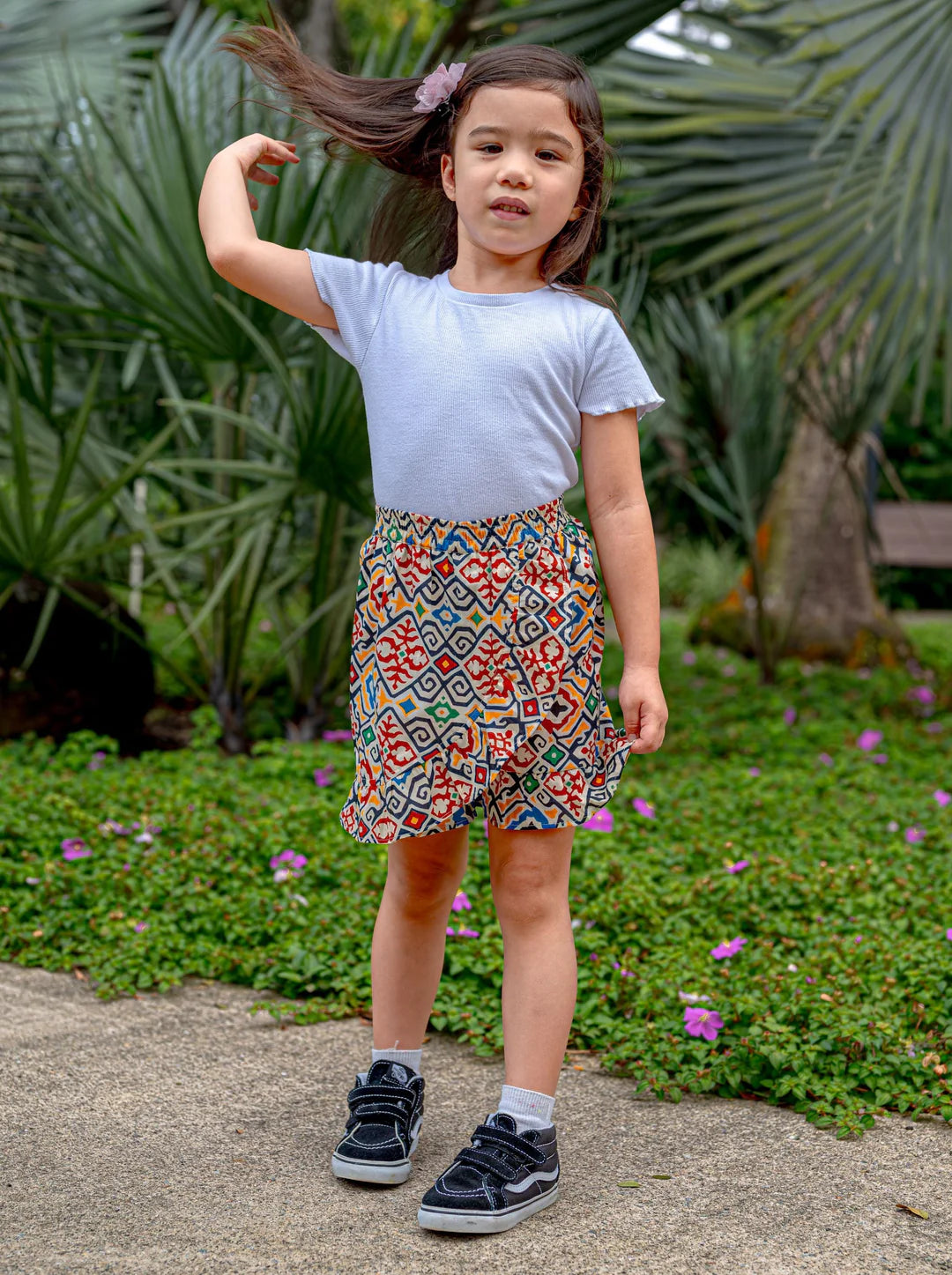 Aloha Girls Holiday Collection - Cotton Skorts | kids Fashion | The Green Collective SG