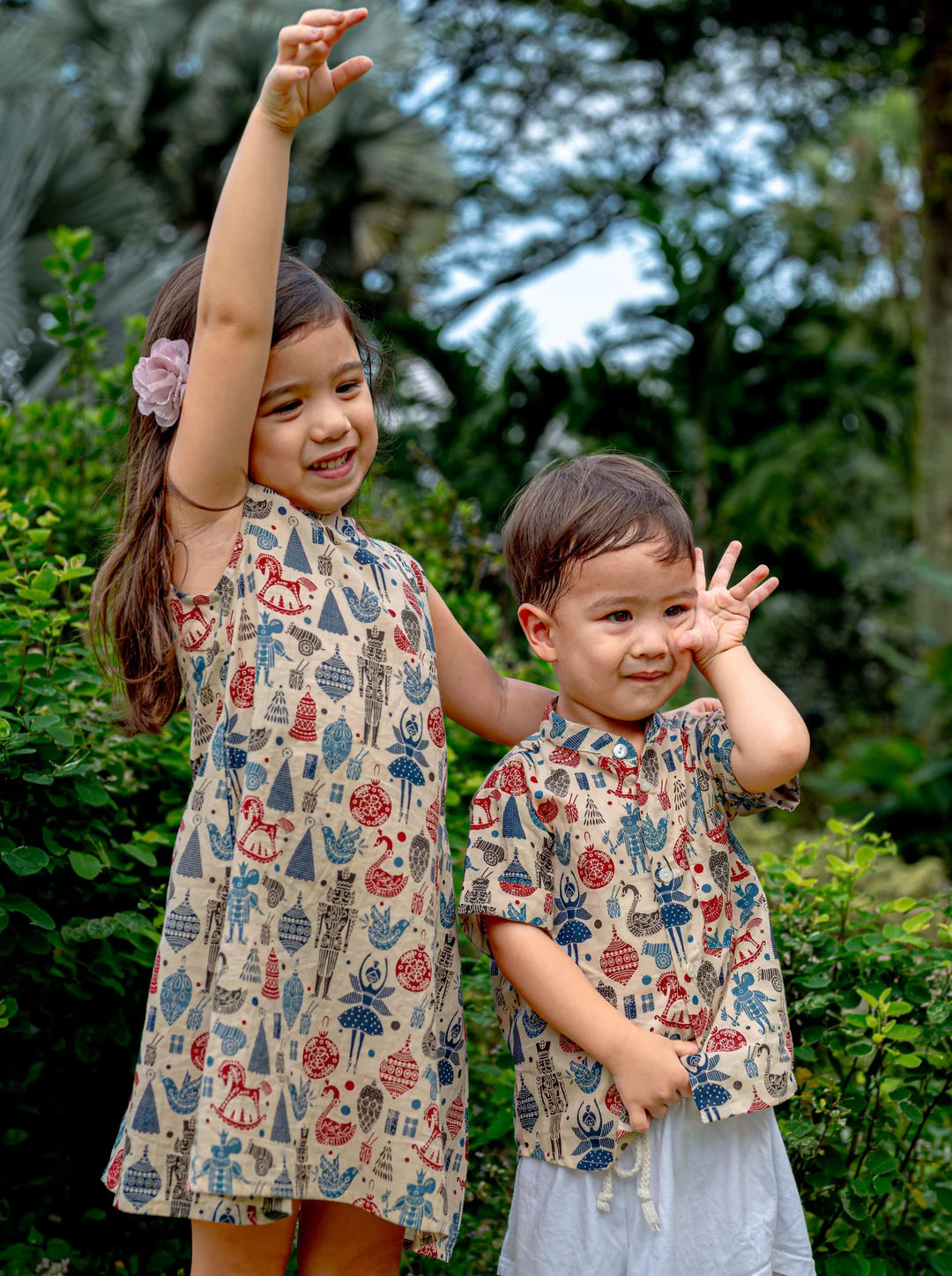 Aloha Girls A-Line Dress London | kids Fashion | The Green Collective SG