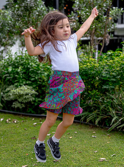 Aloha Girls Holiday Collection - Cotton Skorts | kids Fashion | The Green Collective SG